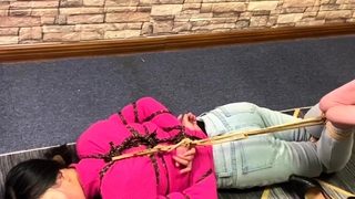 Bitch hogtied