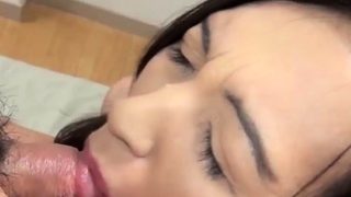 Horny Japanese newbie Kanako Tomoi lavishes stiffy and toys