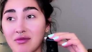 Close up of Asian masturbation